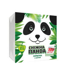 Șervețele de masă 1str. 33x33, 100 buc, Panda